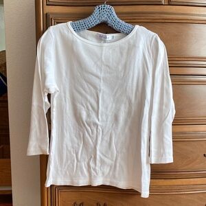 fresh produce White Long Sleeve Crewneck Tee